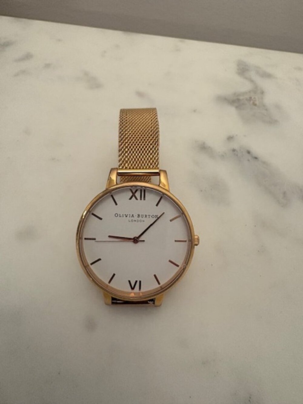 Rose gold watch